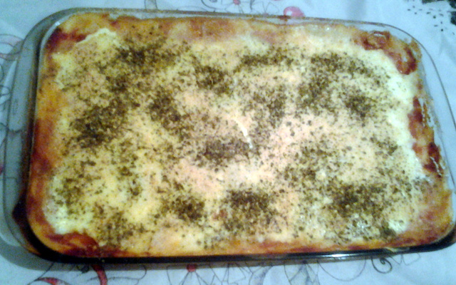 Bolo de batata com presunto e queijo