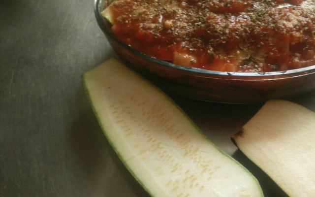 Lasanha de berinjela ou abobrinha