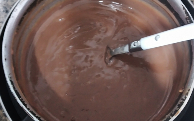 Mingau de chocolate