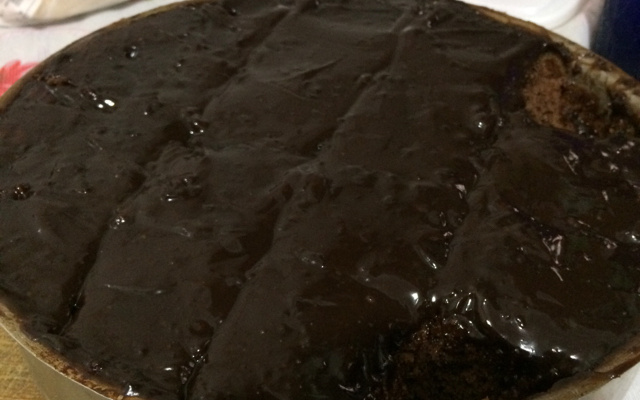 Bolo de chocolate de liquidificador