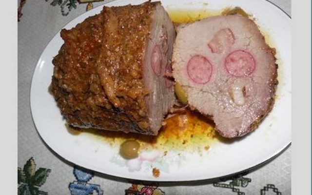 Picanha recheada (fogão e forno )