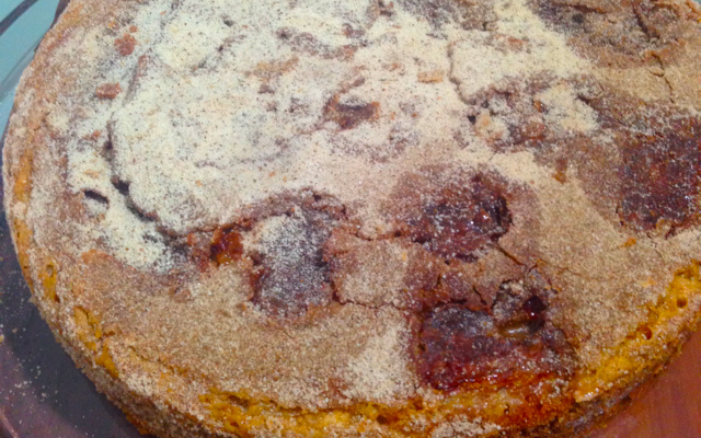 Bolo cuca de banana especial da tarde