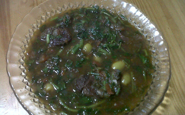 Músculo com agrião