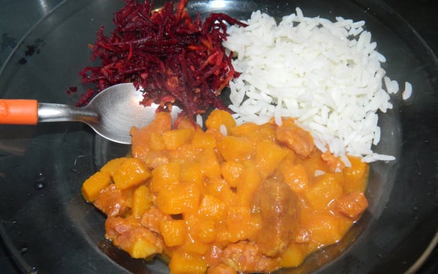 Abóbora com carne seca