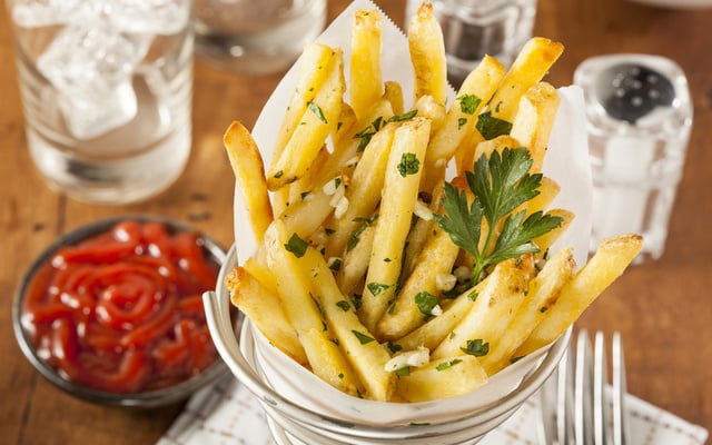 Batata frita ao alho