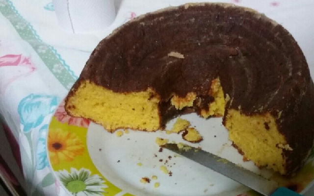 Bolo de milho com coco