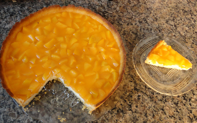 Torta gelada de pêssego da Bianca