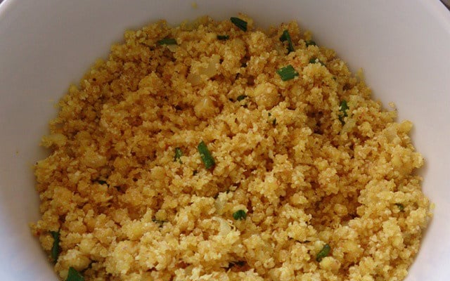 Farofa vegana de tofu