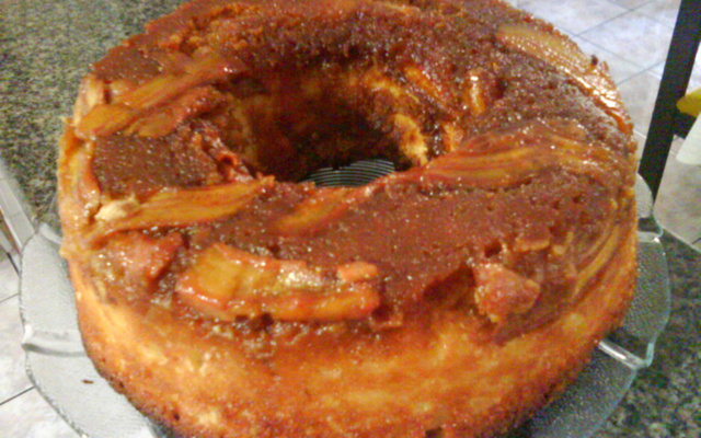 Bolo cuca de banana
