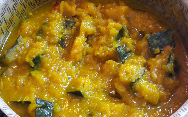 Abóbora trivial saborosa na pressão