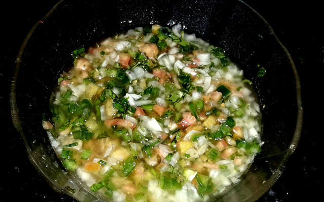 Molho vinagrete para churrasco