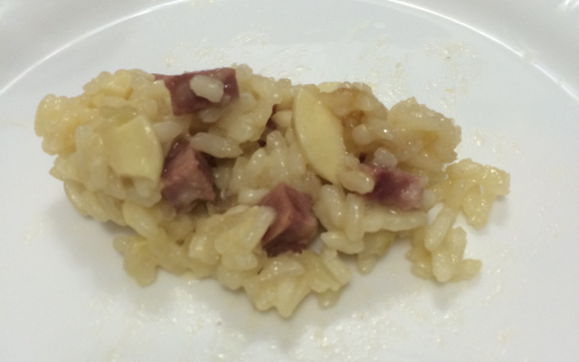 Risoto de copa real com champignon e vinho branco