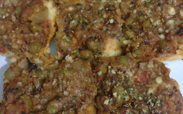 Pizza de sardinha da Ale