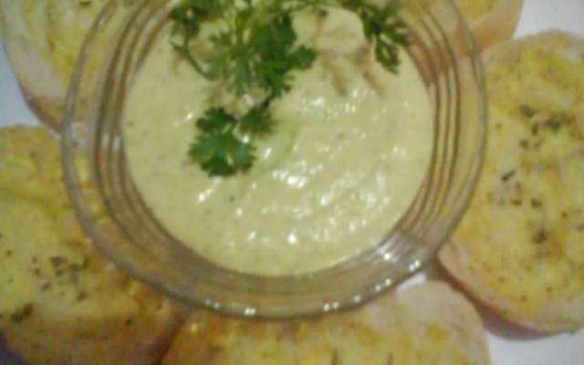 Patê de milho com queijo