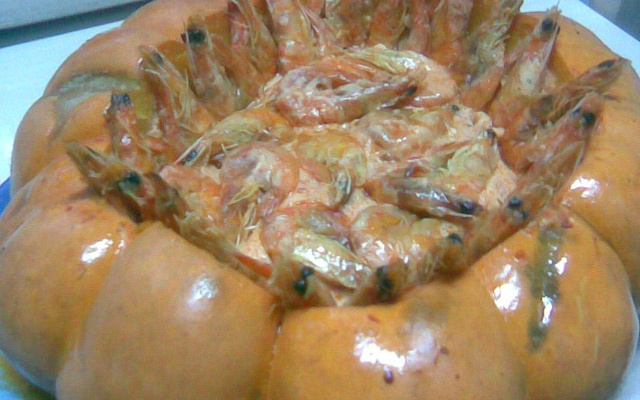 Camarão na moranga