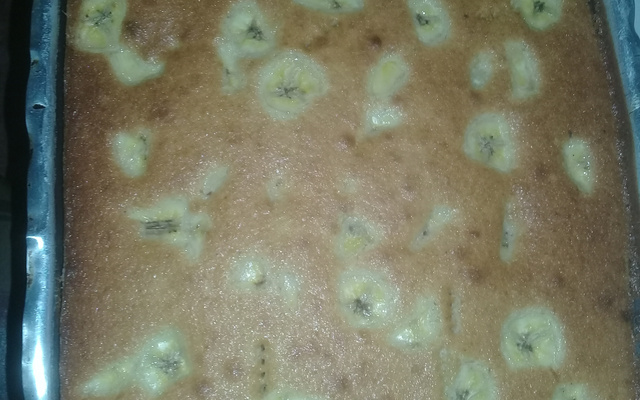 Bolo simples de banana