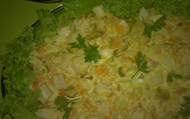 Refogado de palmito e requeijão