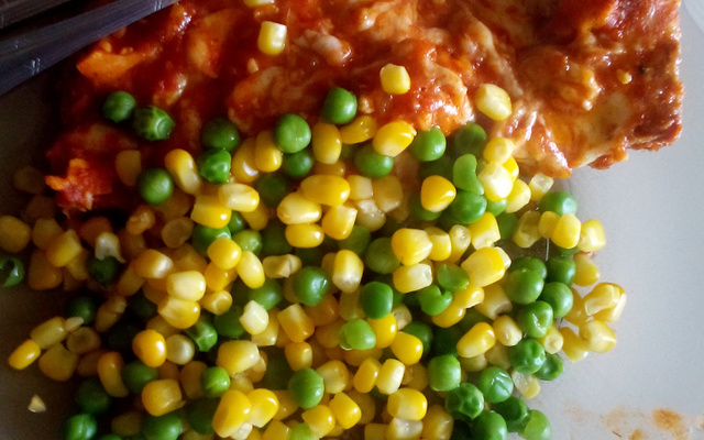 Carne moída com queijo (Lasanha de pobre).