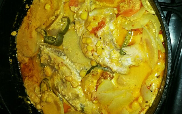 Peixe com creme de leite