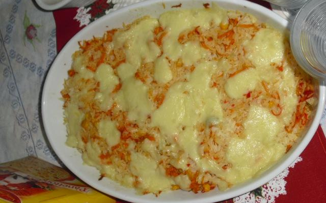 Arroz com cenoura