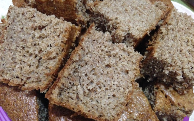 Bolo de banana no liquidificador