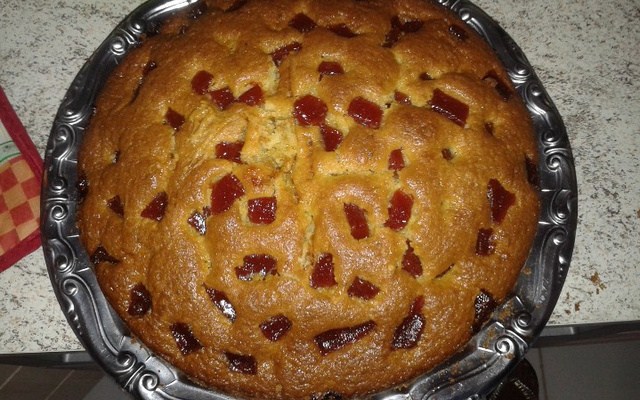 Bolo de laranja com casca fácil