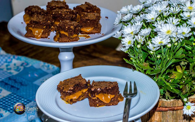 Bem-casado de brownie