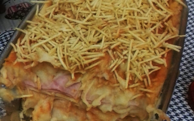 Lasanha de purê de batatas
