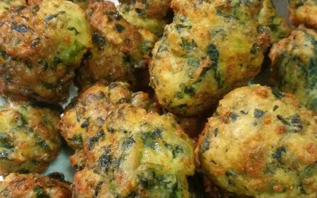 Bolinho de espinafre