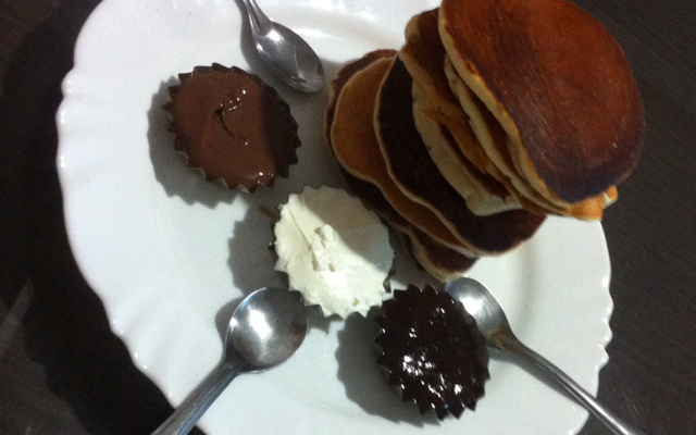 Panqueca americana Romeu e Julieta