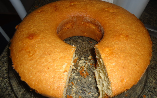 Bolo simples de liquidificador