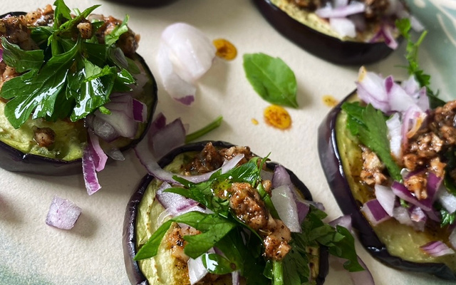 Aperitivo de berinjela 