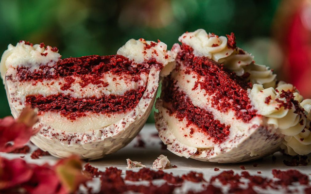 Ovo de Páscoa red velvet