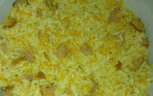 Arroz farofa divino para churrasco