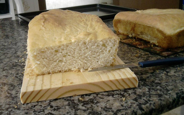 Pão caseiro macio e leve