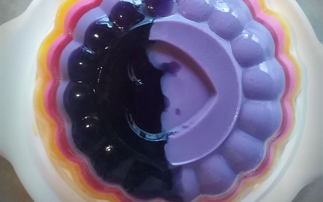 Gelatina Colorida em camadas