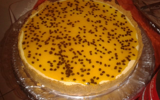 Torta mousse de maracujá