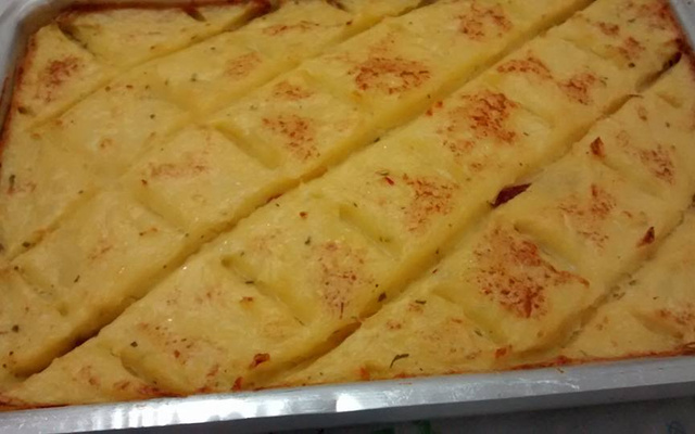 Escondidinho de bacalhau