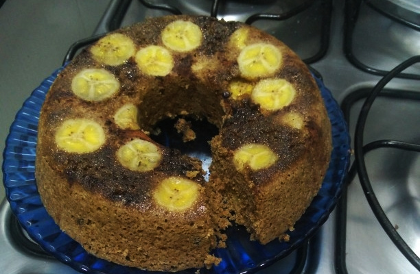 Bolo integral no micro-ondas