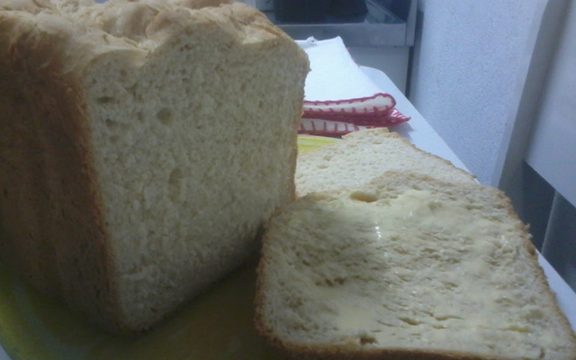 Pão doce feito na máquina de pão