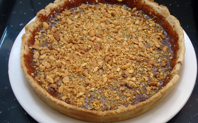 Torta de chocolate com amendoim