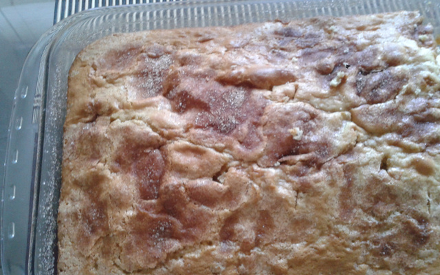 Bolo com banana e canela