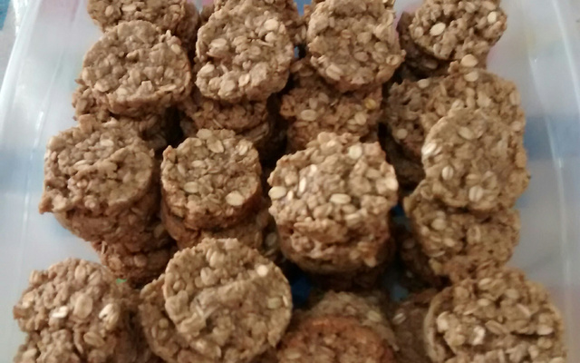 Biscoitos de aveia simples