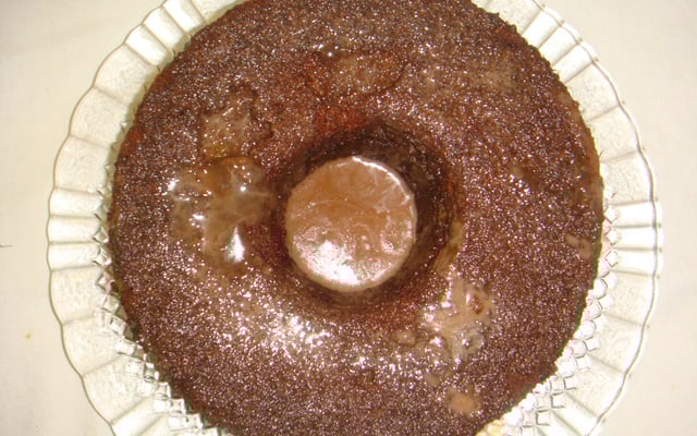 Bolo de chocolate molhado da Jú
