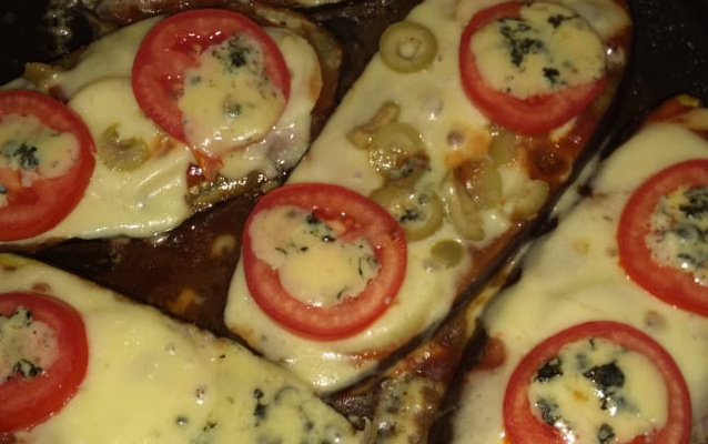 Berinjela tipo pizza