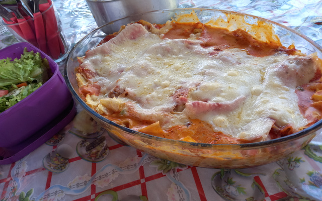 Lasanha de frango simples