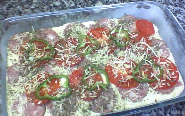 Lanche de calabresa delicioso