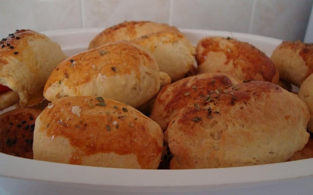 Cachorro quente de forno