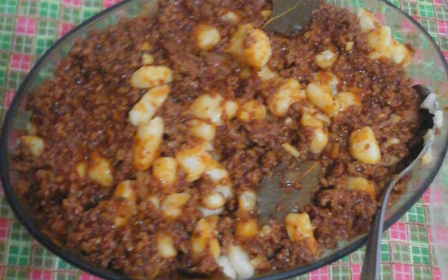 Nhoque de aipim (mandioca ou macaxeira)