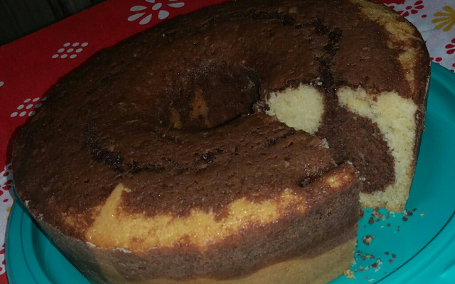 Bolo mármore para lanche